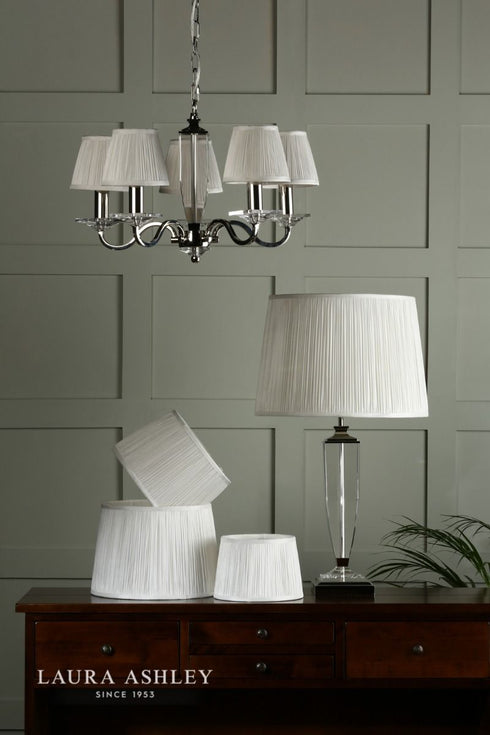 Laura Ashley Hemsley Cream Pleated Shade